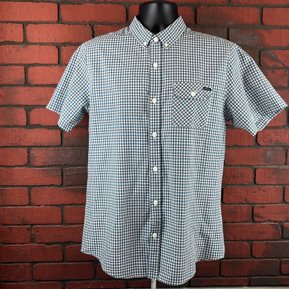 ONeill Shirt Mens Medium Gingham Checked‎ Button Down